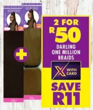 Shoprite DARLING ONE MILLION BRAIDS offer