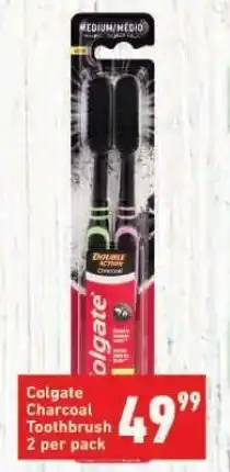 Shoprite Colgate Charcoal Toothbrush 2 per pack offer