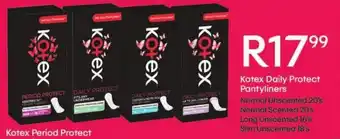 Shoprite Kotex Daily Protect Pantyliners offer