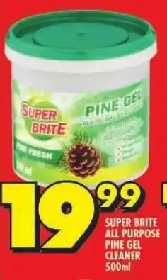 Shoprite SUPER BRITE ALL PURPOSE PINE GEL CLEANER 500ml offer