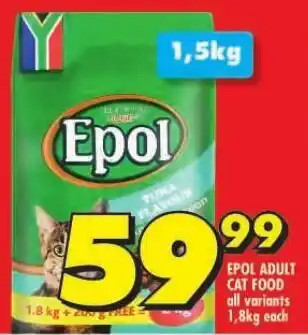 Shoprite EPOL ADULT CAT FOOD offer