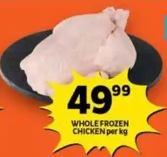 Shoprite WHOLE FROZEN CHICKEN per kg offer