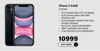 Incredible Connection iPhone 11 64GB offer