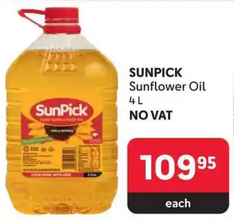 Makro SUNPICK Sunflower Oil 4L offer