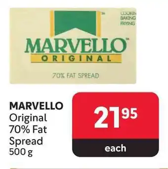MARVELLO Original 70% Fat Spread 500g