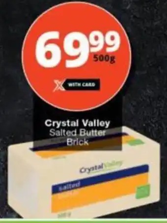 Checkers Hyper Crystal Valley Salted Butter Brick offer