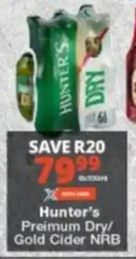 Hunter's Preimum Dry/ Gold Cider NRB