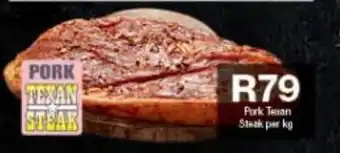 Checkers Pork Texan Steak offer