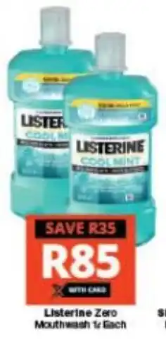 Listerine Zero Mouthwash 1L Each