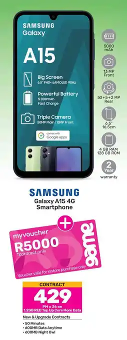 Game SAMSUNG Galaxy A15 4G Smartphone offer
