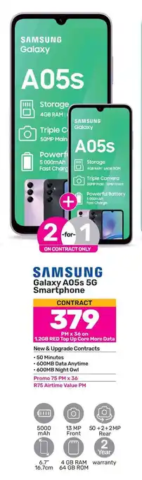 Game SAMSUNG Galaxy A05s 5G Smartphone offer