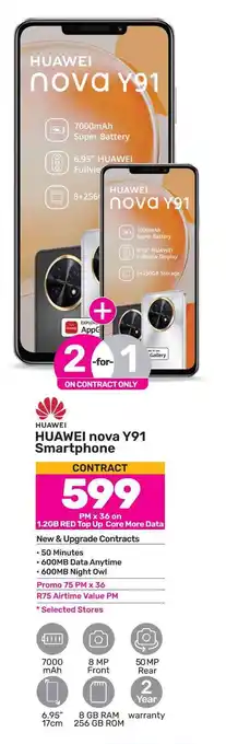Game HUAWEI nova Y91 Smartphone offer