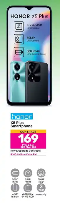 Game HONOR X5 Plus Smartphone offer