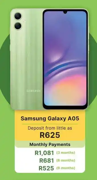 Game Samsung Galaxy A05 offer