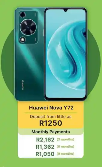 Game Huawei Nova Y72 offer