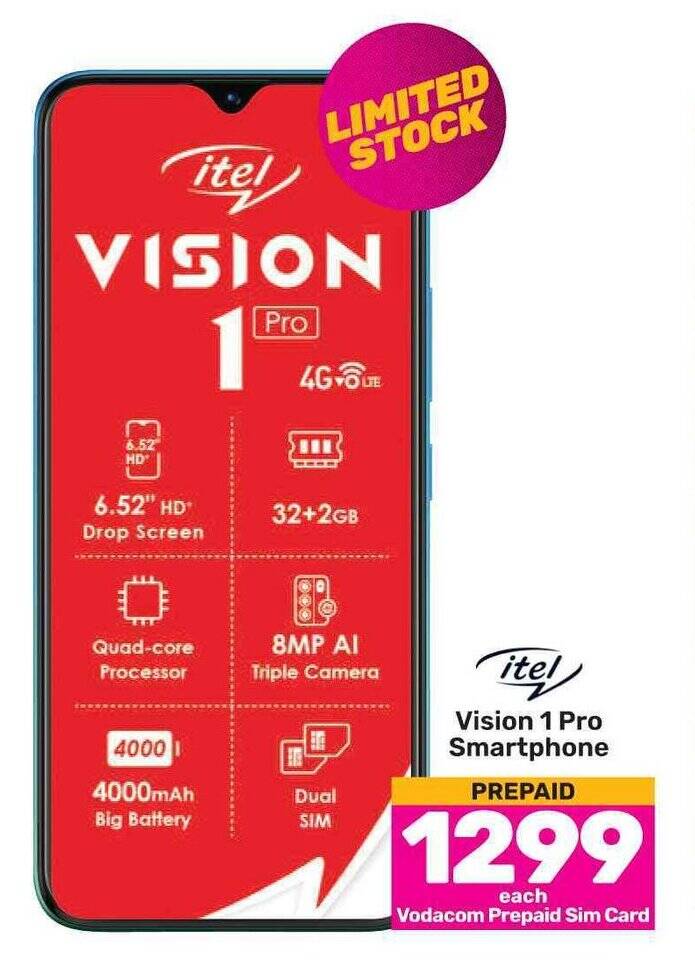 Itel Vision 1 Pro Smartphone offer at Game