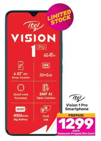 Game Itel Vision 1 Pro Smartphone offer