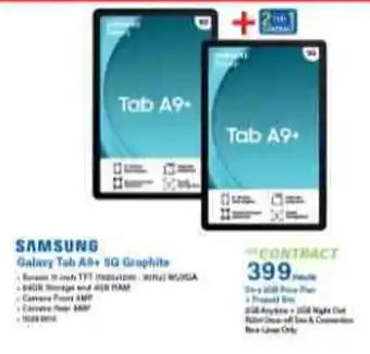 Incredible Connection SAMSUNG Galaxy Tab A9+ 5G Graphite offer