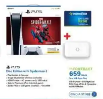 Incredible Connection PS5 Disc Edition with Spiderman 2 offer