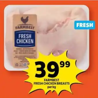 Shoprite FARMBEST FRESH CHICKEN BREASTS per kg offer