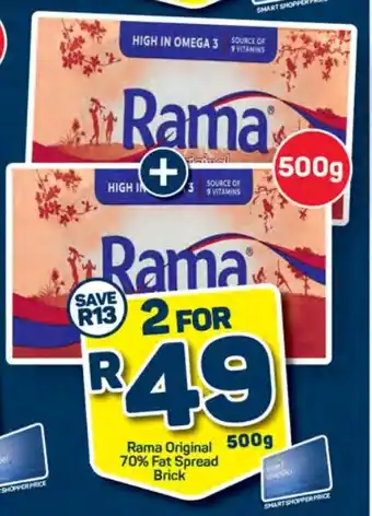 Pick n Pay Rama Original 70% Fat Spread Brick offer