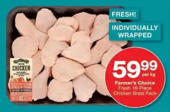 Checkers Farmer's Choice Fresh 16-Piece Chicken Braai Pack offer