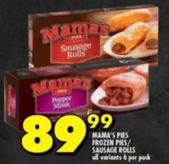 Shoprite MAMA'S PIES FROZEN PIES/ SAUSAGE ROLLS offer