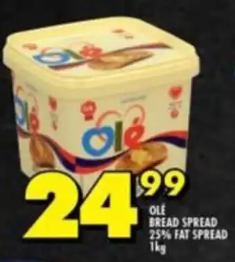 Shoprite OLE BREAD SPREAD 25% FAT SPREAD 1kg offer