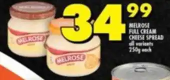 Shoprite MELROSE FULL CREAM CHEESE SPREAD offer