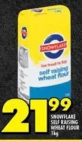 Shoprite SNOWFLAKE SELF RAISING WHEAT FLOUR 1kg offer
