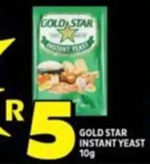 Shoprite GOLD STAR INSTANT YEAST 10g offer