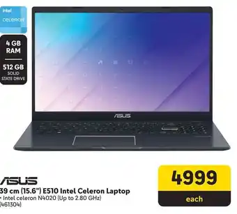 Makro ASUS 39 cm (15.6") E510 Intel Celeron Laptop offer