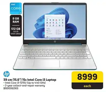 Makro HP 39 cm (15.6") 15s Intel Core i3 Laptop offer