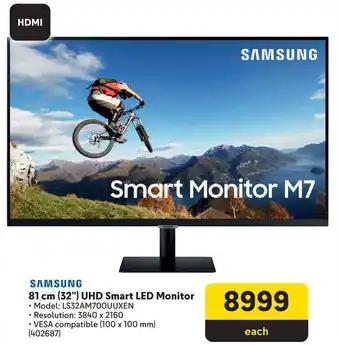 Makro SAMSUNG 81 cm (32") UHD Smart LED Monitor offer
