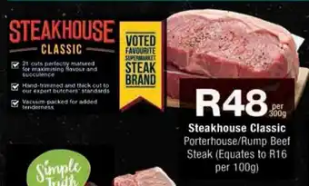 Checkers Steakhouse Classic Porterhouse/Rump Beef Steak offer