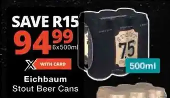 Eichbaum Stout Beer Cans