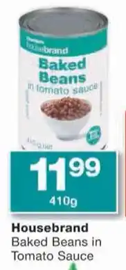 Checkers Housebrand Baked Beans in Tomato Sauce offer