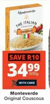Checkers Monteverde Original Couscous offer