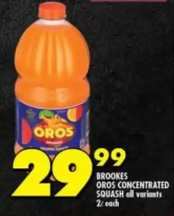 Shoprite BROOKES OROS CONCENTRATED SQUASH offer