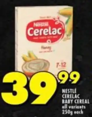 Shoprite NESTLE CERELAC BABY CEREAL offer