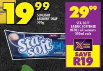 Shoprite STA-SOFT FABRIC SOFTENER REFILL all variants 500ml each offer