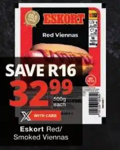 Checkers Eskort Red/ Smoked Viennas offer