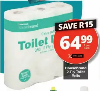 Checkers Housebrand 2-Ply Toilet Rolls offer