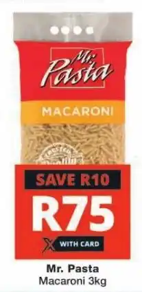 Checkers Mr. Pasta Macaroni 3kg offer
