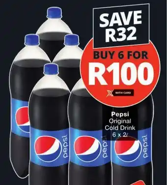Checkers Pepsi Original Cold Drink offer