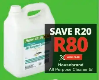 Checkers Housebrand All Purpose Cleaner 5L offer
