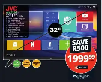 Checkers JVC 32" HD Smart TV offer