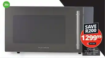Checkers Platinum Digital Microwave Oven with Mirror Finish 30L offer