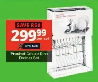 Checkers Prochef Deluxe Dish Drainer Set offer