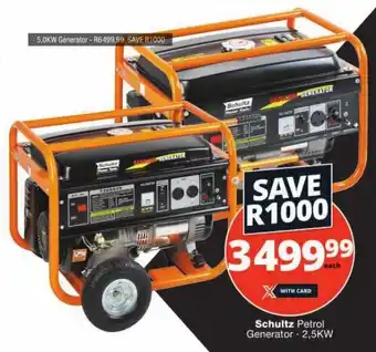 Schultz Petrol Generator 2,5KW